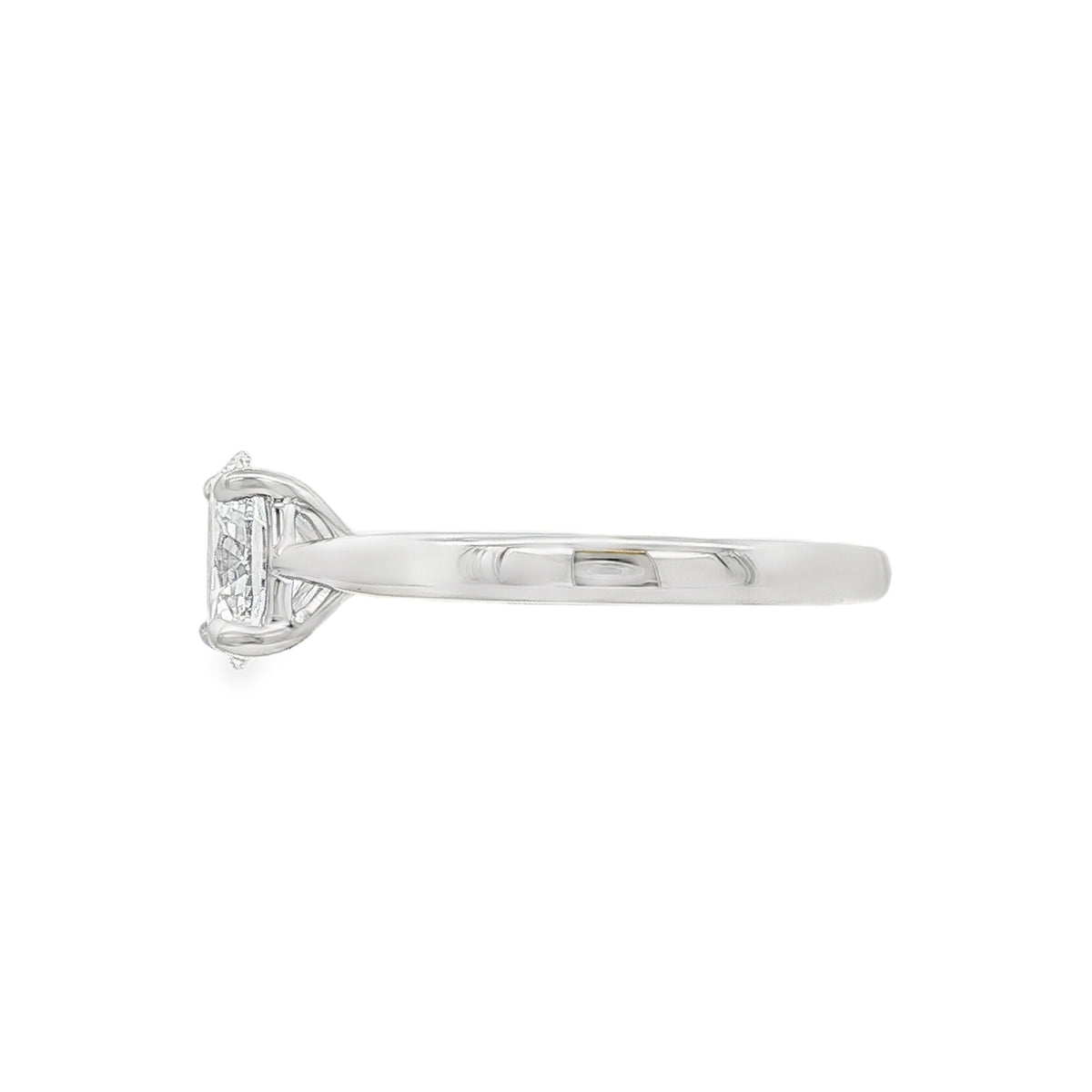Oval Cut 1.01ct Diamond, Platinum Ring