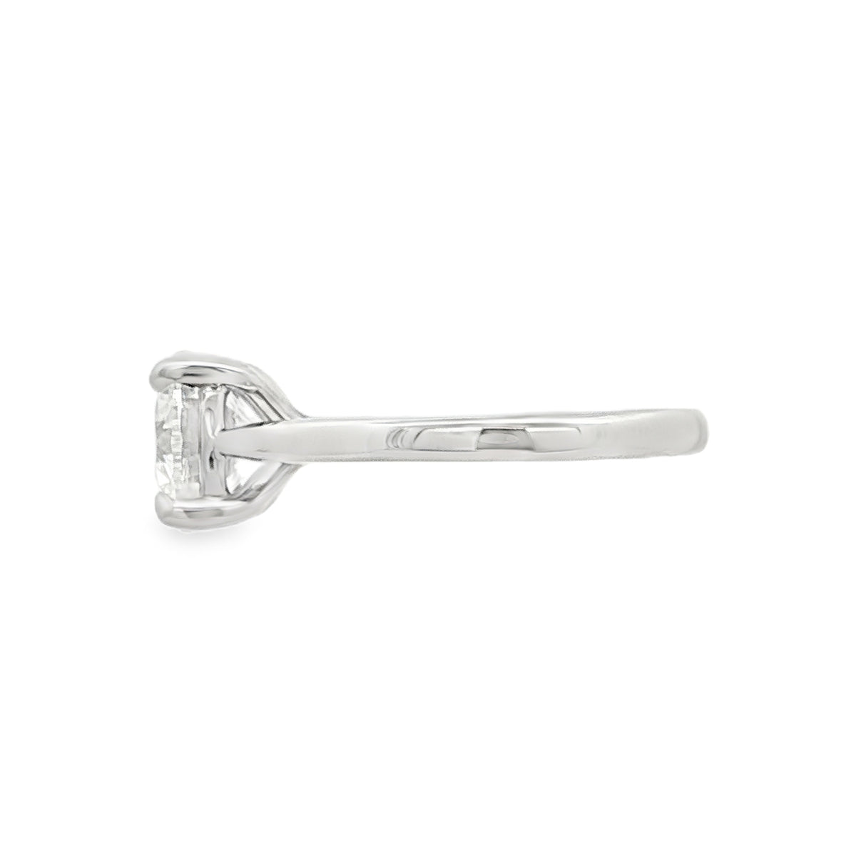 Round Brilliant Cut 3.00ct Lab Grown Diamond, Platinum Ring