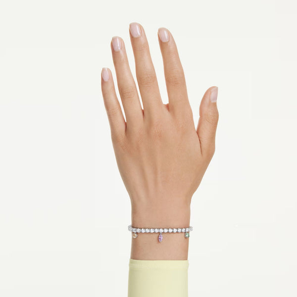 Swarovski Ariana Grande x Mixed cuts, Multicoloured, Rhodium plated bracelet