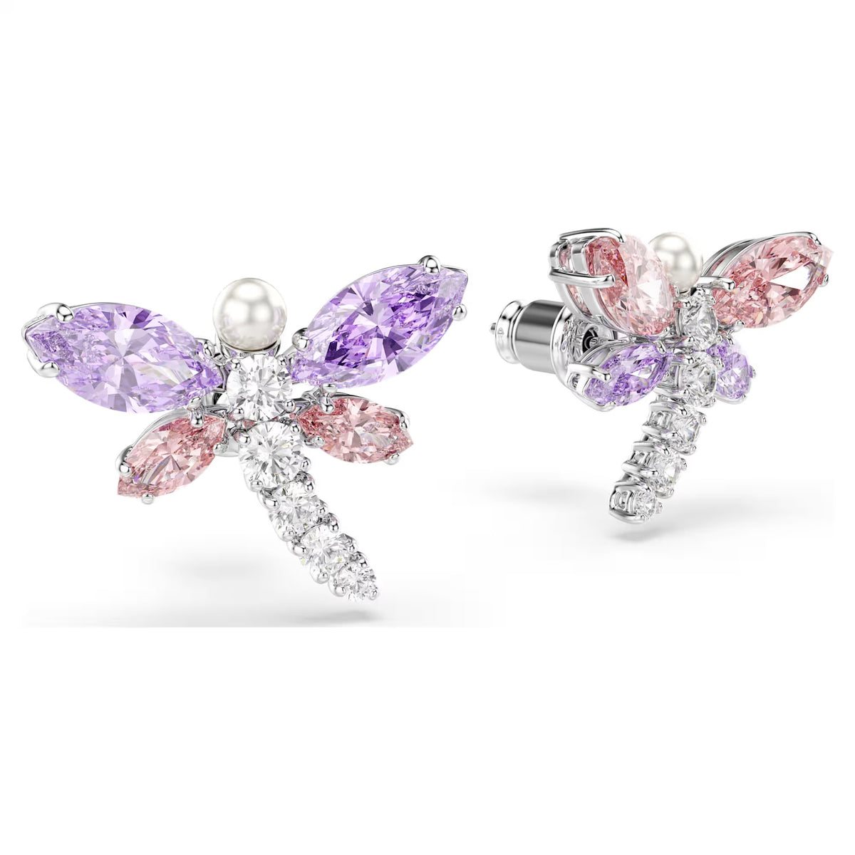 Swarovski Ariana Grande x Mixed cuts, Dragonfly, Multicoloured, Rhodium plated