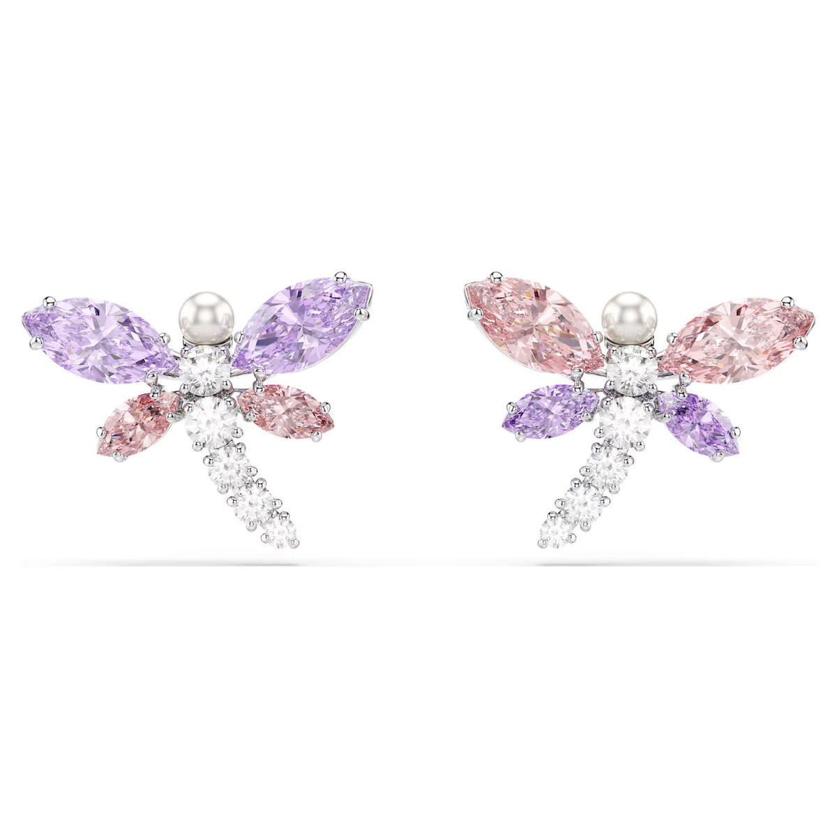 Swarovski Ariana Grande x Mixed cuts, Dragonfly, Multicoloured, Rhodium plated