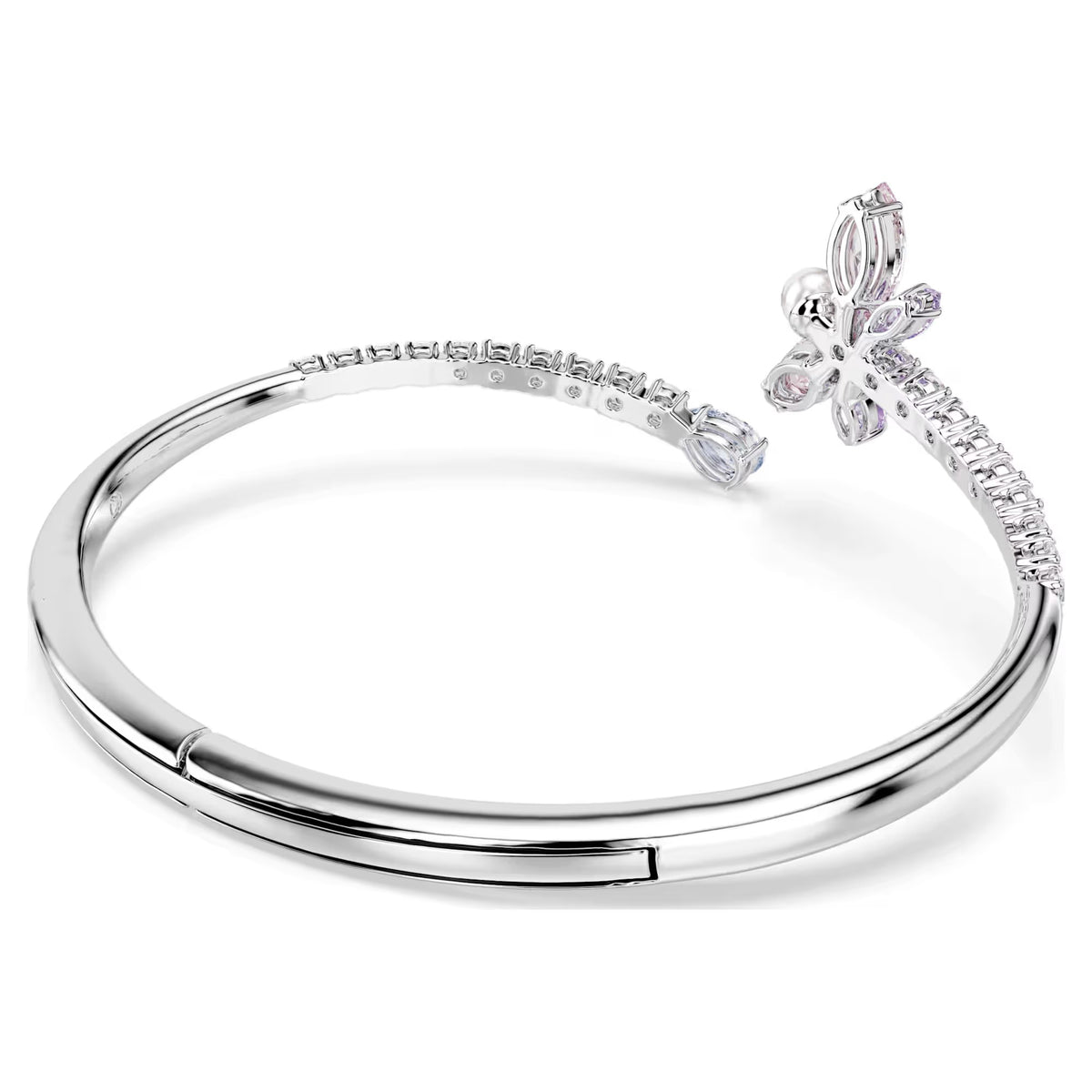 Swarovski Ariana Grande x Mixed cuts, Dragonfly, Multicoloured, Rhodium plated bangle