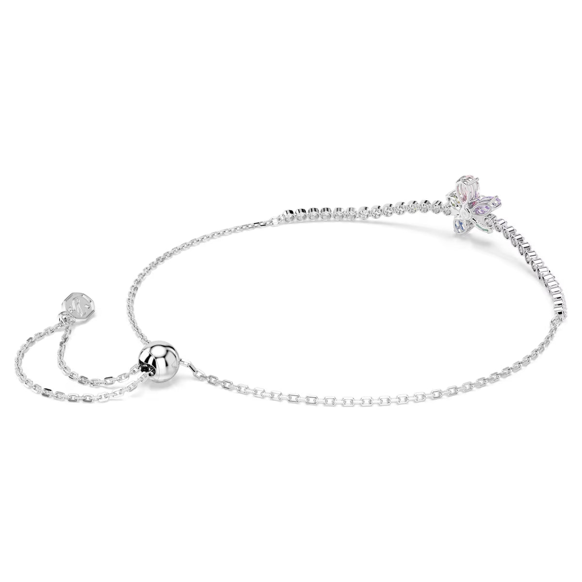 Swarovski Ariana Grande x Mixed cuts, Flower, Multicoloured, Rhodium plated bracelet