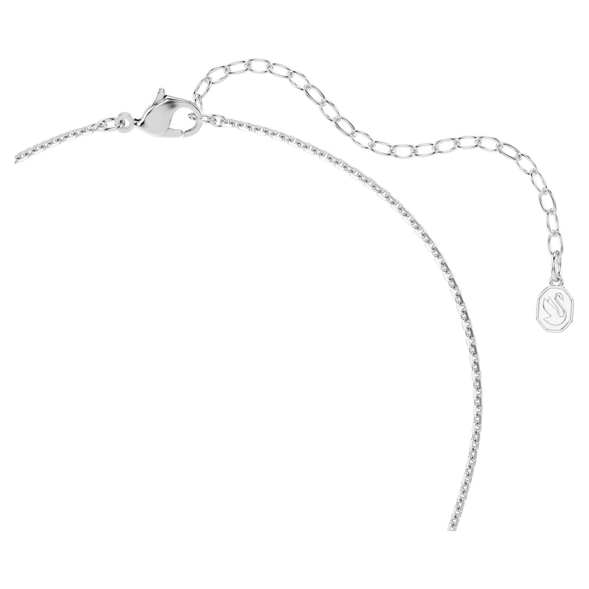 Swarovski Ariana Grande x Crystal pearl, Round cut, Flower, White, Rhodium plated pendant