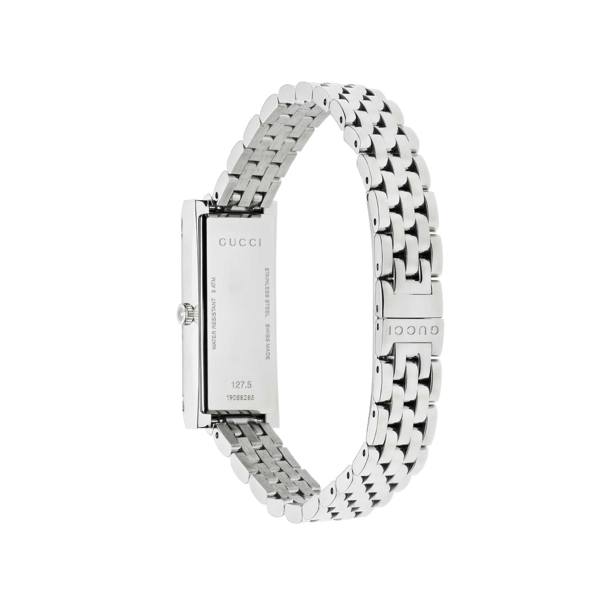 GUCCI G-Frame 14x34mm Ice Blue & Diamond Watch YA127517