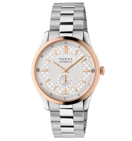 GUCCI G-Timeless Diamantissima Pattern Silver Dial 40mm Watch YA1263004