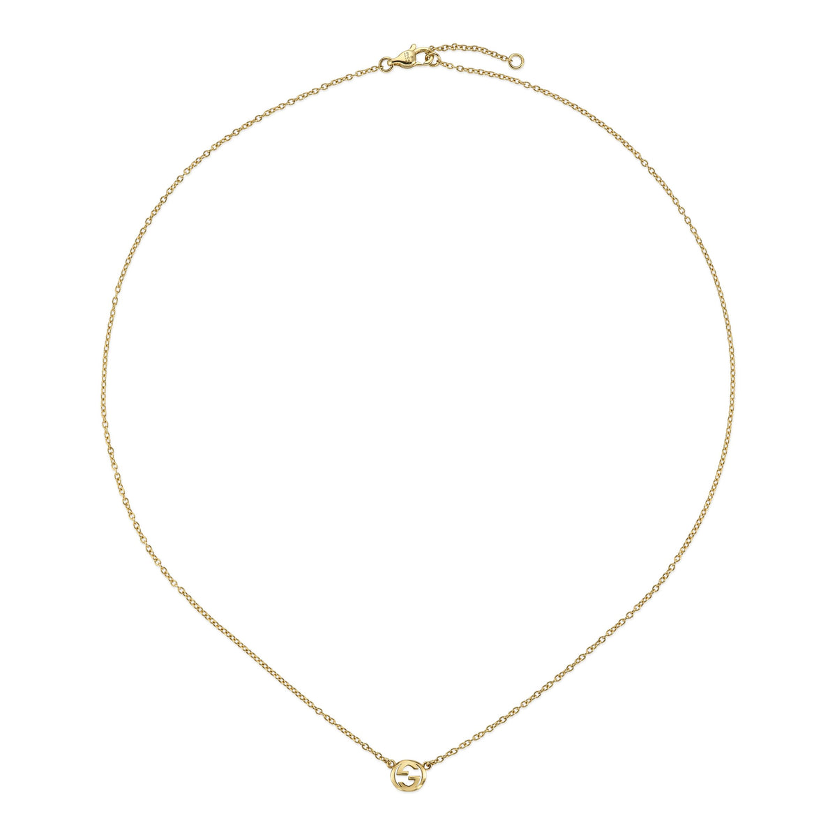 Gucci Interlocking 18ct Yellow Gold Pendant