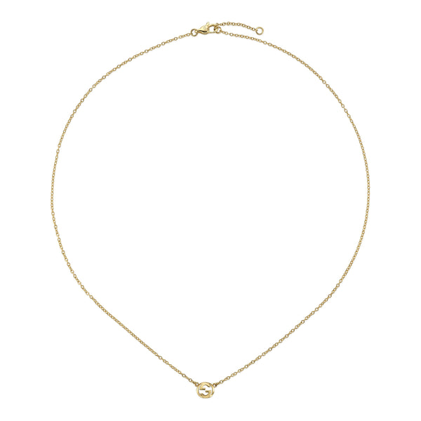 Gucci Interlocking 18ct Yellow Gold Pendant
