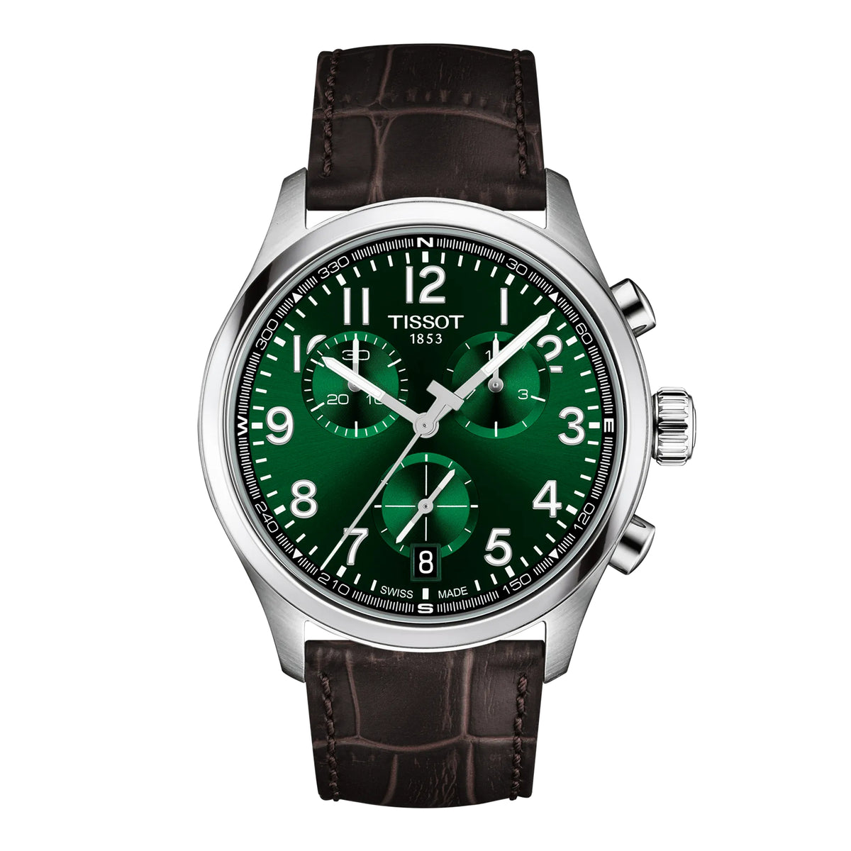 Tissot Chrono L Green 42mm Leather Strap Watch T1164171609200