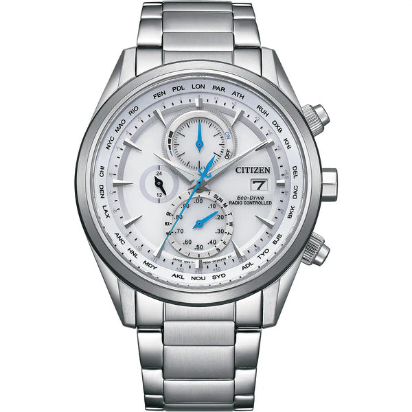 Citizen Eco-Drive World Chronograph A.T, 43mm White Dial Watch AT8260-85A