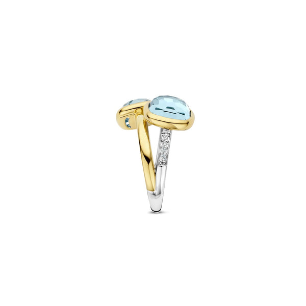 Ti-Sento Double Cushion Ring