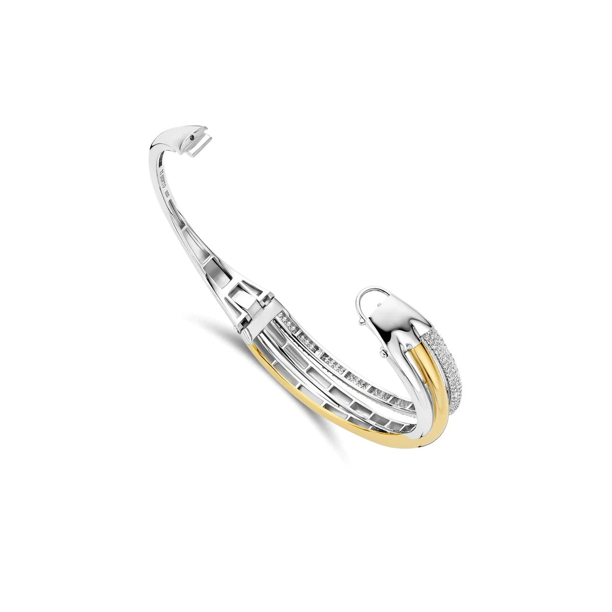 Ti-Sento Zirconia Structure Bangle 23094ZY