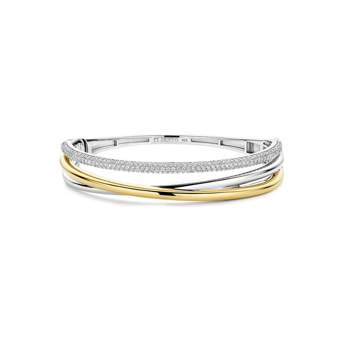Ti-Sento Zirconia Structure Bangle 23094ZY