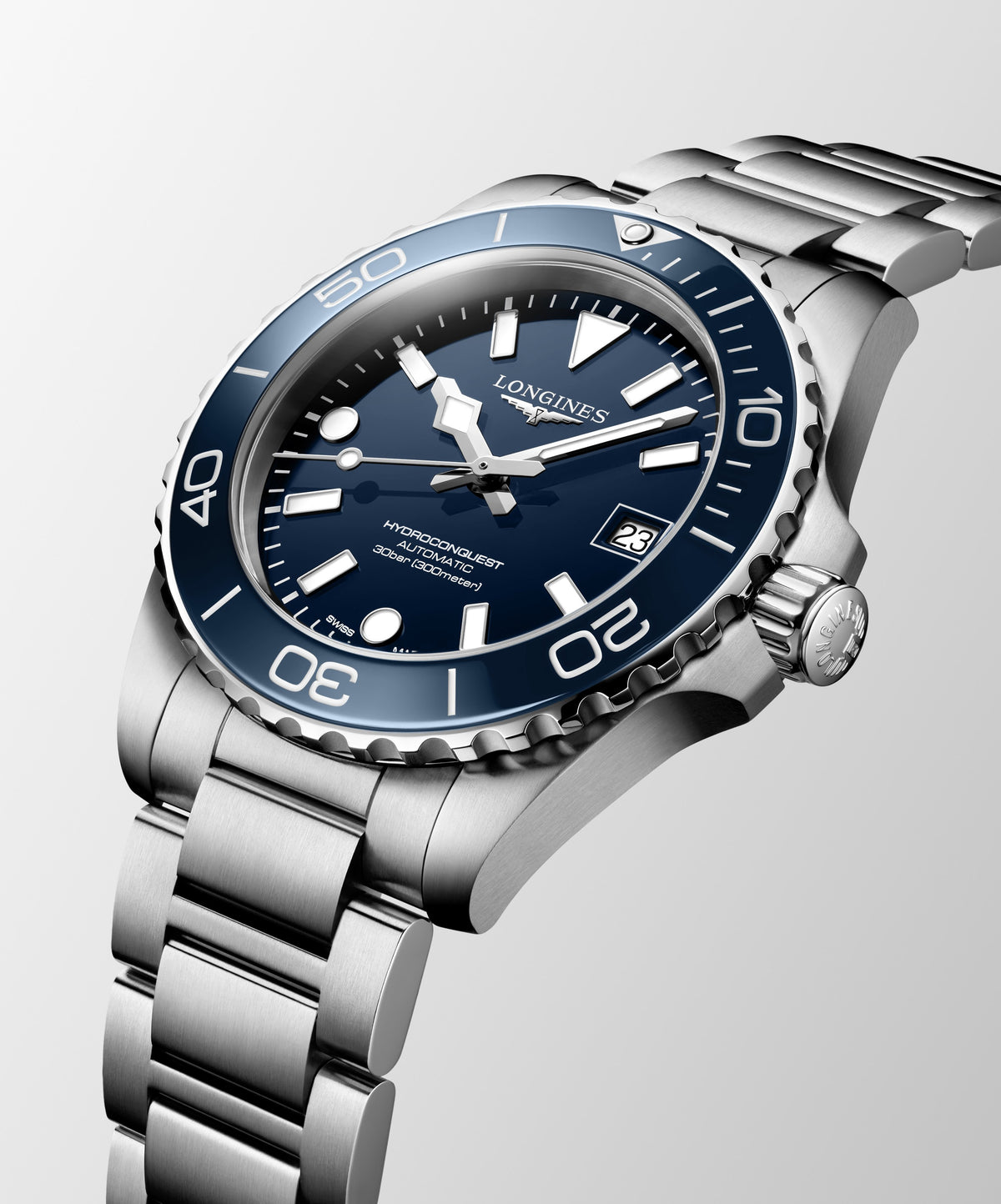 Longines HydroConquest Blue 39mm Steel Bracelet Watch L37794966