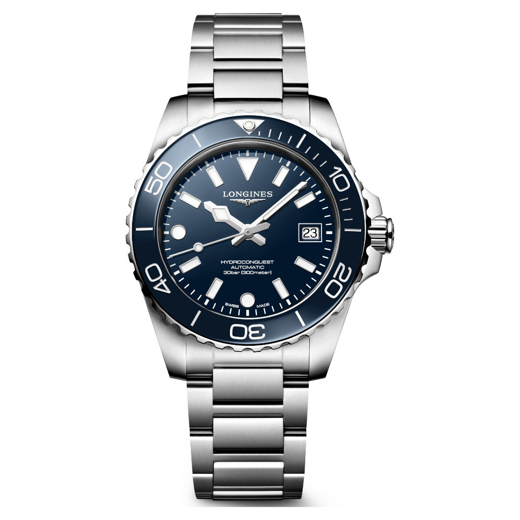 Longines HydroConquest Blue 39mm Steel Bracelet Watch L37794966