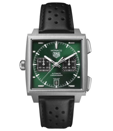 Tag Heuer Monaco Chronograph Titanium Green 39mm Automatic Watch CDW2180.FC8360