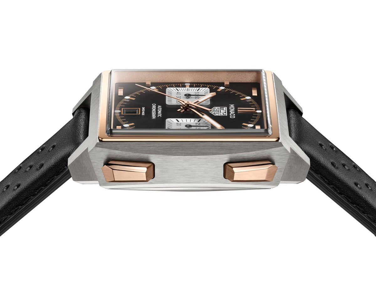 Tag Heuer Monaco Chronograph Titanium Gold 39mm Automatic Watch CDW2150.FC8360