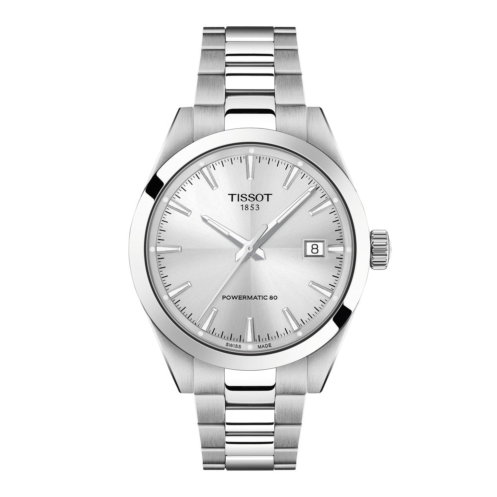 Tissot Gentleman Silver Powermatic 80 38mm Watch T165.807.11.031.00