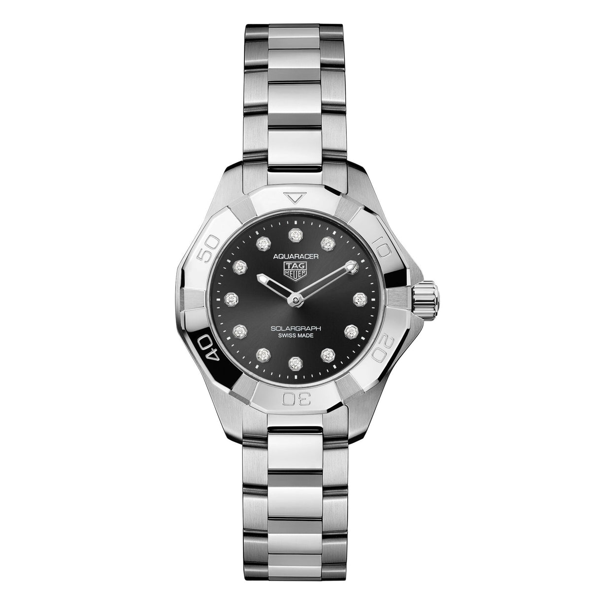 Tag Heuer Aquaracer Professional 100 Solargraph Black 28mm Watch WBP141G.BA0049