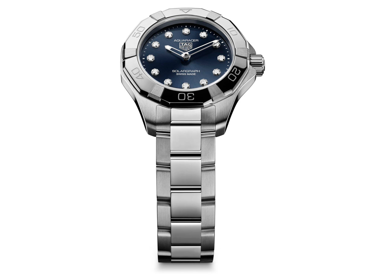 Tag Heuer Aquaracer Professional 100 Solargraph Blue 28mm Watch WBP141E.BA0049