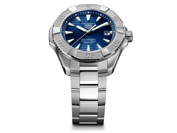 Tag Heuer Aquaracer Professional 200 Solargraph Blue 40mm Watch WBP1117.BA0047