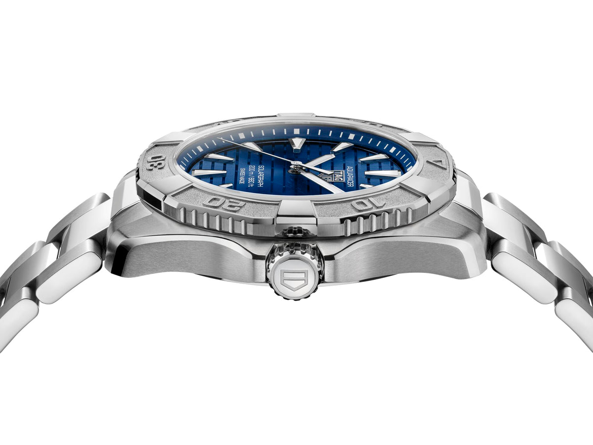 Tag Heuer Aquaracer Professional 200 Solargraph Blue 40mm Watch WBP1117.BA0047