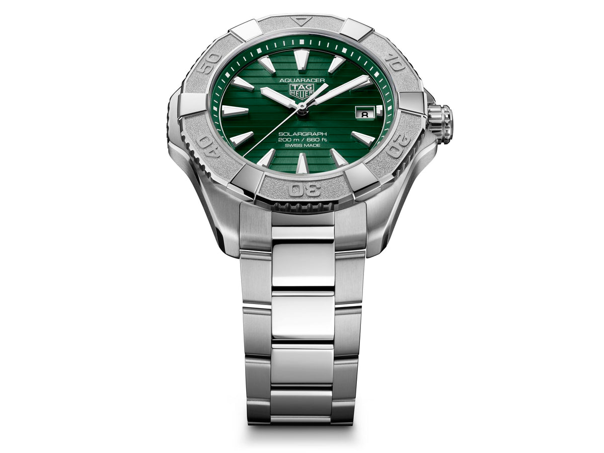 Tag Heuer Aquaracer Professional 200 Solargraph Green 40mm Watch WBP1118.BA0047