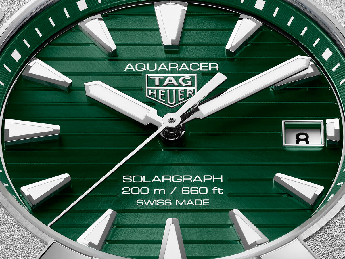 Tag Heuer Aquaracer Professional 200 Solargraph Green 40mm Watch WBP1118.BA0047