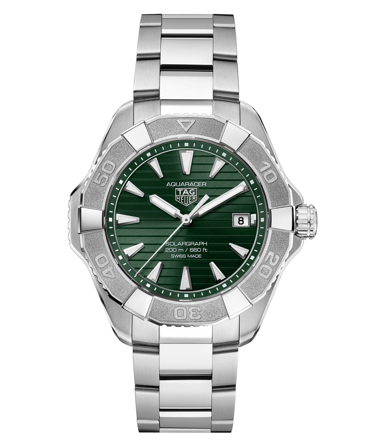 Tag Heuer Aquaracer Professional 200 Solargraph Green 40mm Watch WBP1118.BA0047