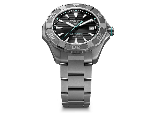 Tag Heuer Aquaracer Professional 200 Solargraph Titanium 40mm Watch WBP1184.BF0008