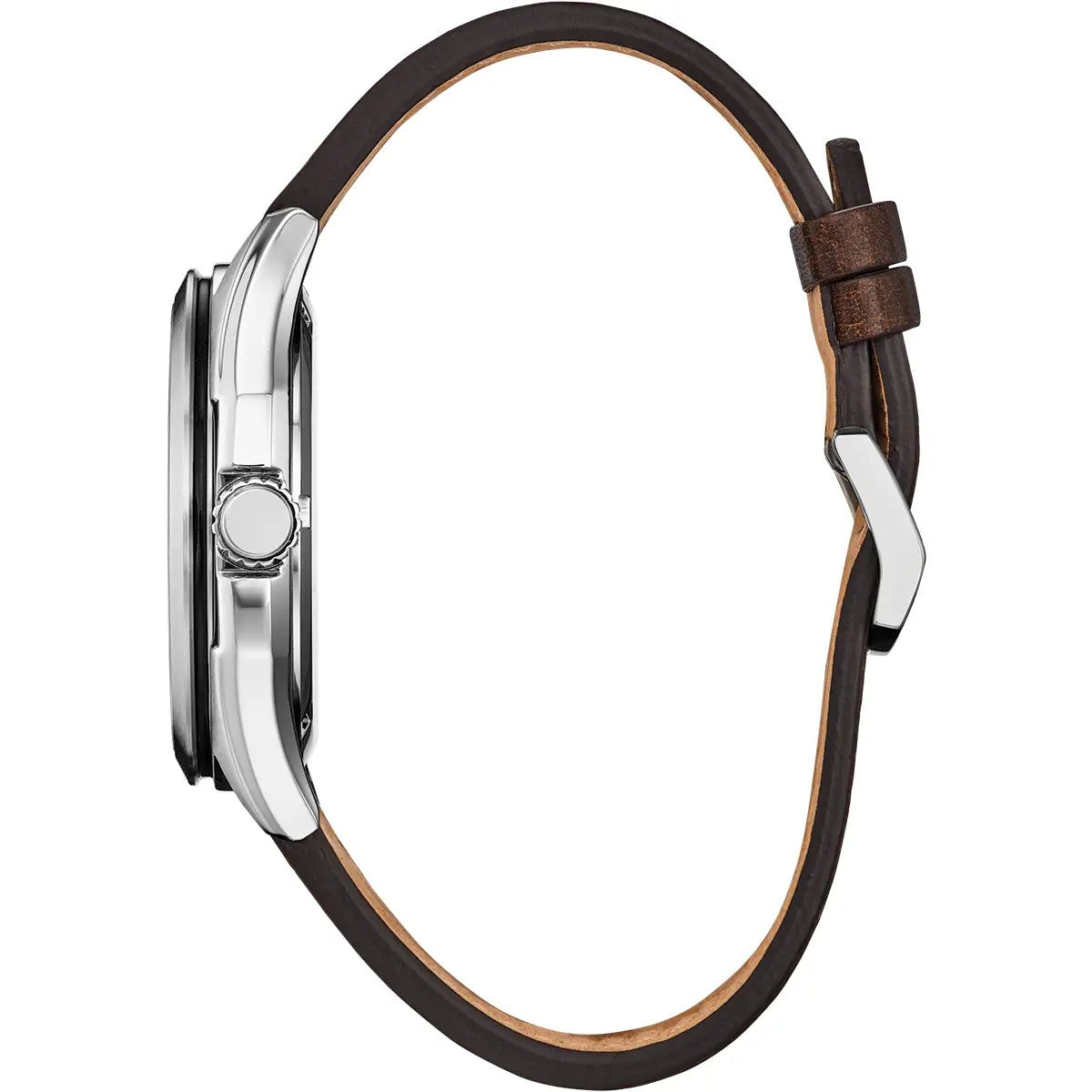 Citizen Eco-Drive Terra Force Leather Strap 41mm Watch AW1890-19B