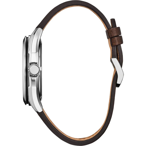 Citizen Eco-Drive Terra Force Leather Strap 41mm Watch AW1890-19B