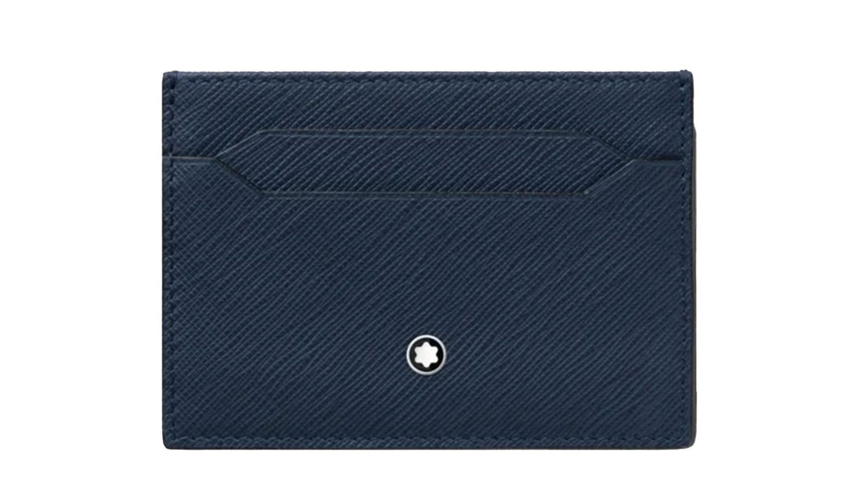 Montblanc Card Holder 5cc in Blue Sartorial Leather MB131727