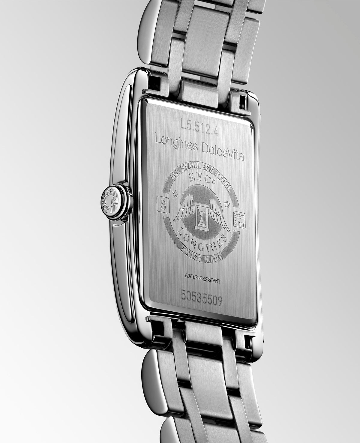 Longines DolceVita Steel Silver 23.3x37mm Watch L5.512.4.70.6