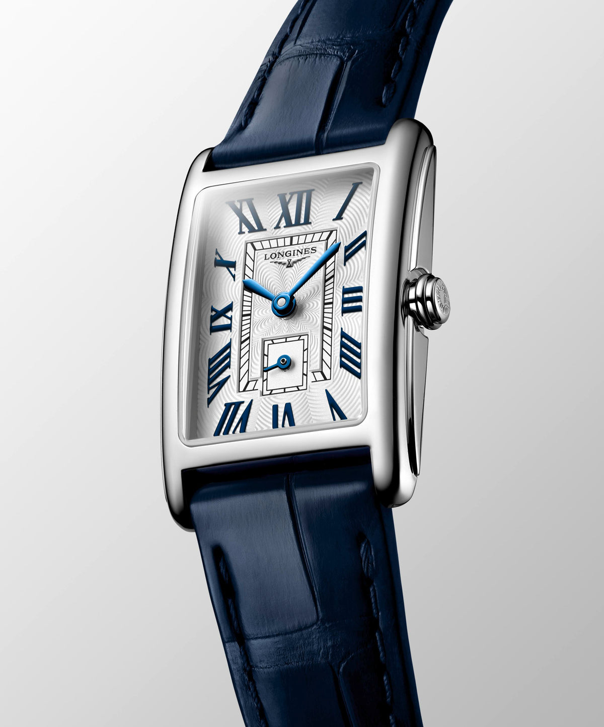 Longines DolceVita Steel Silver 20.8x32mm Leather Strap Watch L5.255.4.70.2