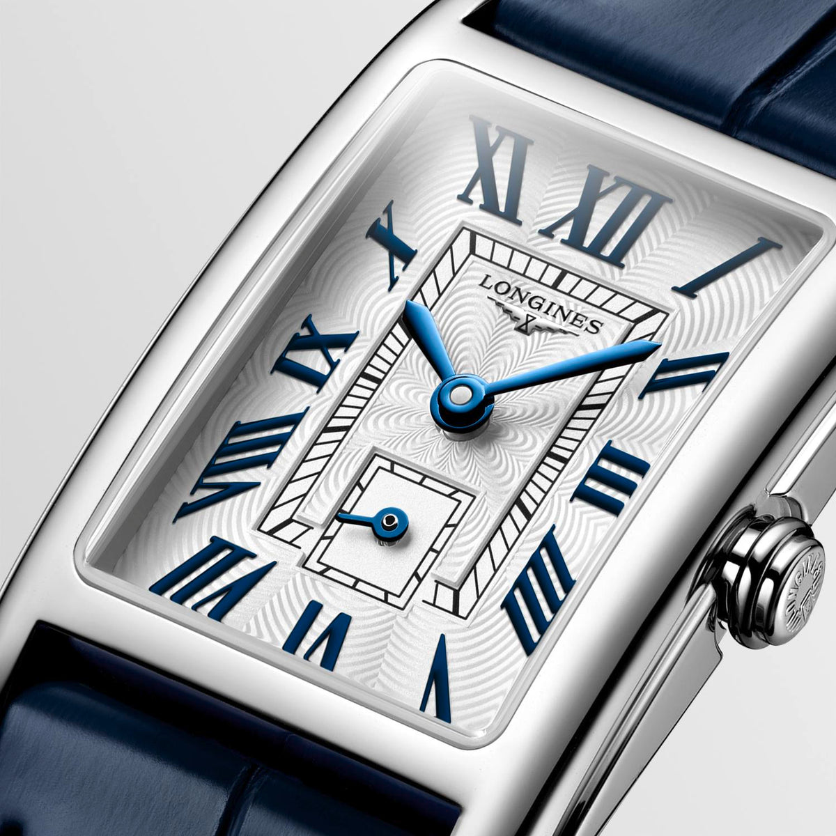 Longines DolceVita Steel Silver 20.8x32mm Leather Strap Watch L5.255.4.70.2