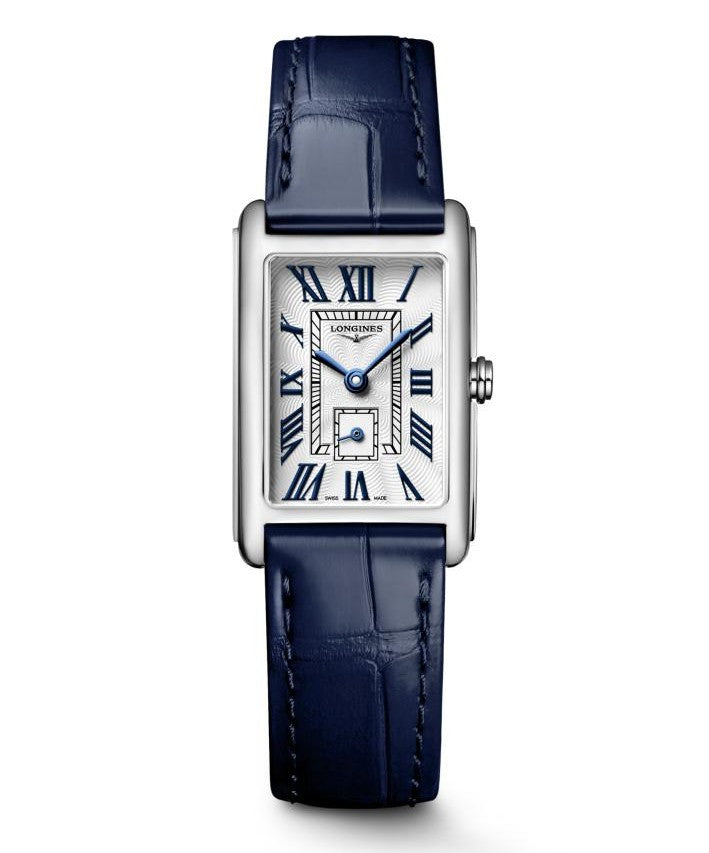 Longines DolceVita Steel Silver 20.8x32mm Leather Strap Watch L5.255.4.70.2