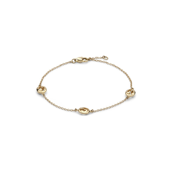 Gucci Interlocking 18ct Yellow Gold Bracelet
