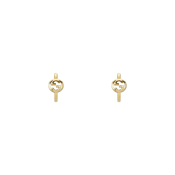 Gucci Interlocking 18ct Yellow Gold Earrings