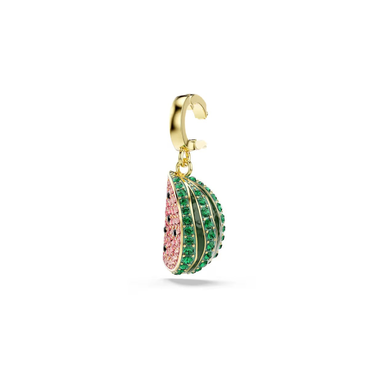 Swarovski Idylliam Charm, Mixed cuts, Watermelon, Multicoloured, 18k gold finish