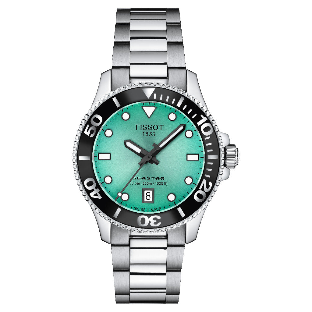 Tissot Seastar1000 Quartz Mint 36mm Watch T1202101109100