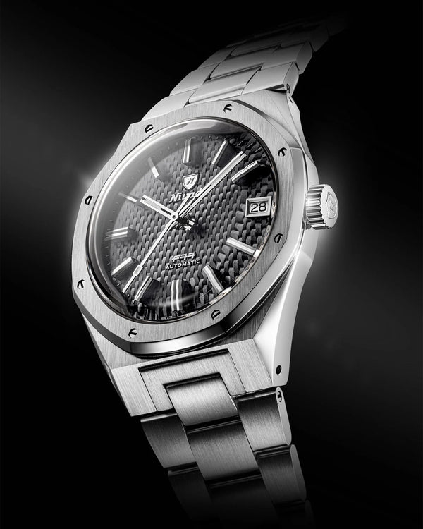 Nivada Grenchen F77 Grey MK2 Date 38mm 69012A77