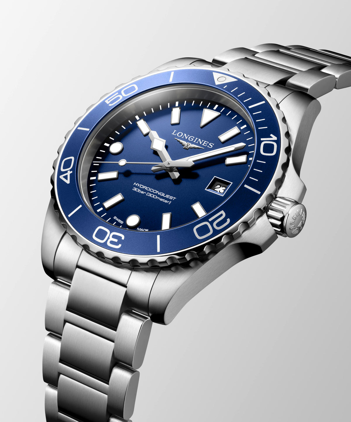 Longines HydroConquest Blue 42mm Quartz Watch L3.769.4.96.6