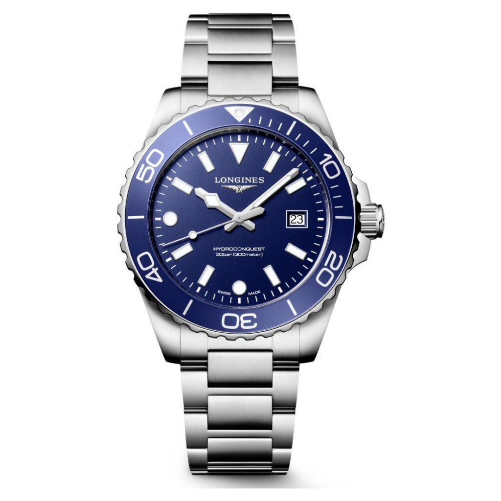 Longines HydroConquest Blue 42mm Quartz Watch L3.769.4.96.6