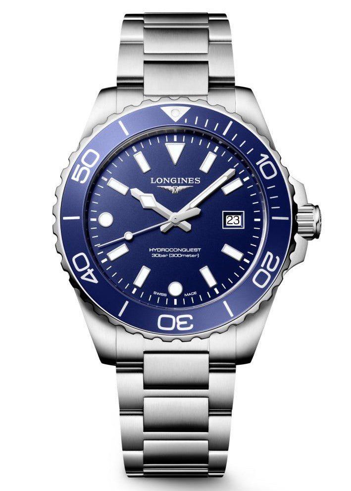 Longines HydroConquest Blue 42mm Quartz Watch L3.769.4.96.6