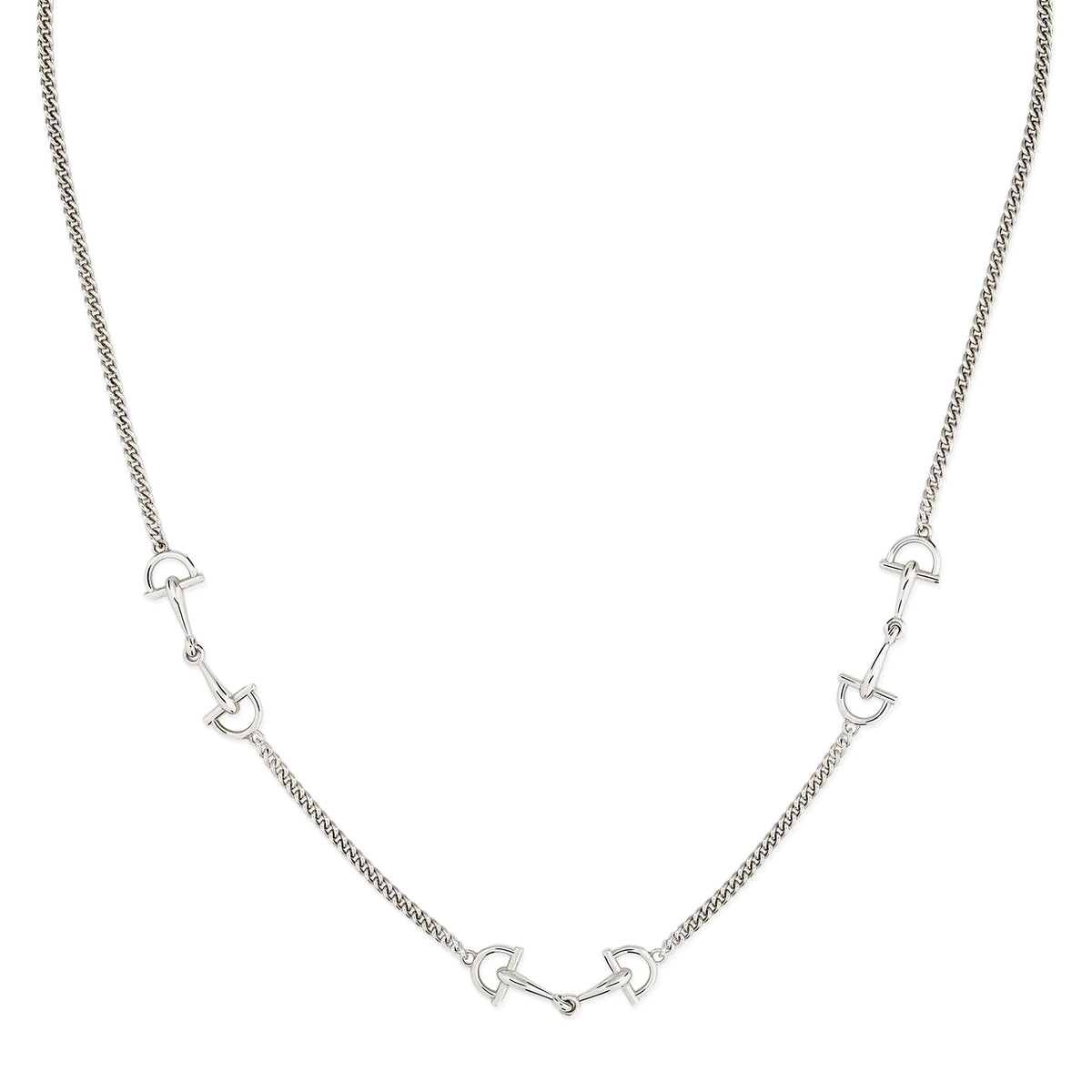 Gucci Staffa Sterling Silver Necklace