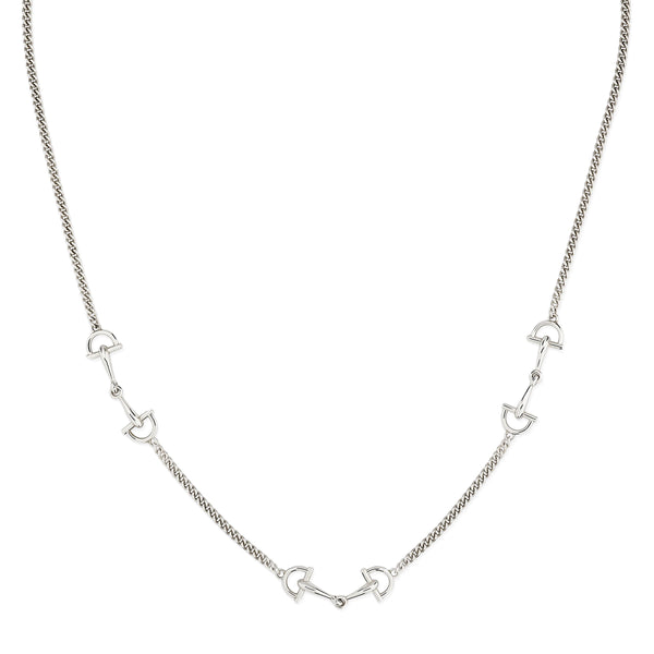 Gucci Staffa Sterling Silver Necklace