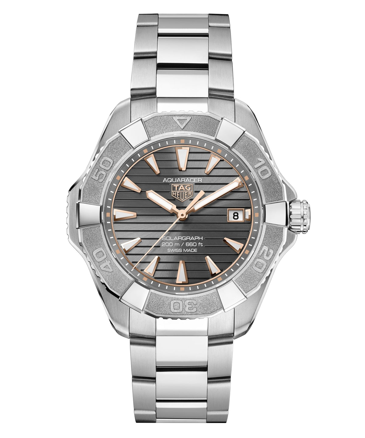 Tag Heuer Aquaracer Professional 200 Solargraph Titanium 40mm Watch WBP1190.BZ0003