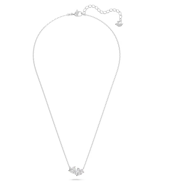 Swarovski Mesmera Heart, White, Rhodium plated Necklace