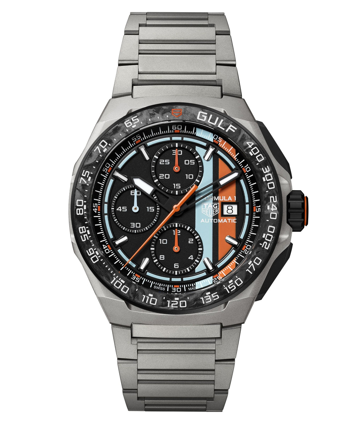 Tag Heuer Formula 1 Chronograph x Gulf Automatic Limited Edition 44m Watch CBZ208B.BF0009